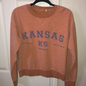 Urban Outfitters Orange Kansas Falcons Sweater